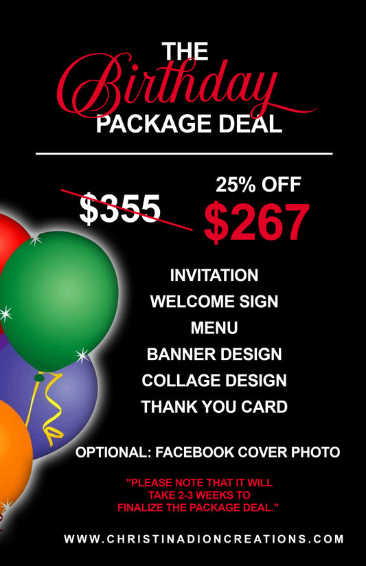 Birthday Package Deal